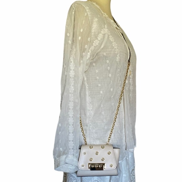 💐11 x HOST PICK💐 NWT ZAC Zac Posen Leather Eartha Mini Chain Crossbody - Picture 6 of 12